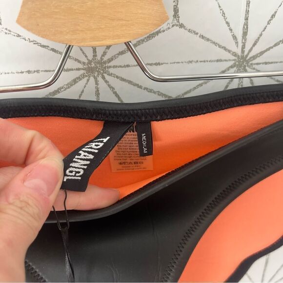 Triangl Neoprene Leather Feel Swim Bikini Bottom - Picture 4 of 5